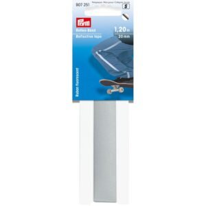 Prym Reflex Tape Selvklebende 1,2m – 20mm – Sølvfarget